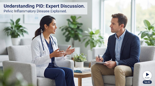 Two clinicians discussing sexual health